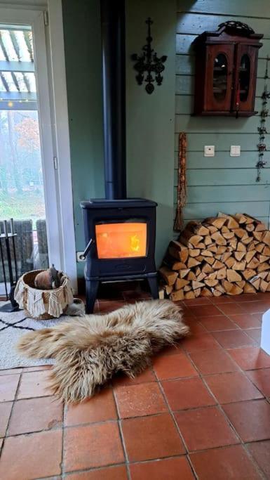 Comfortable Chalet In A Unique Location In Forest Essen Bagian luar foto